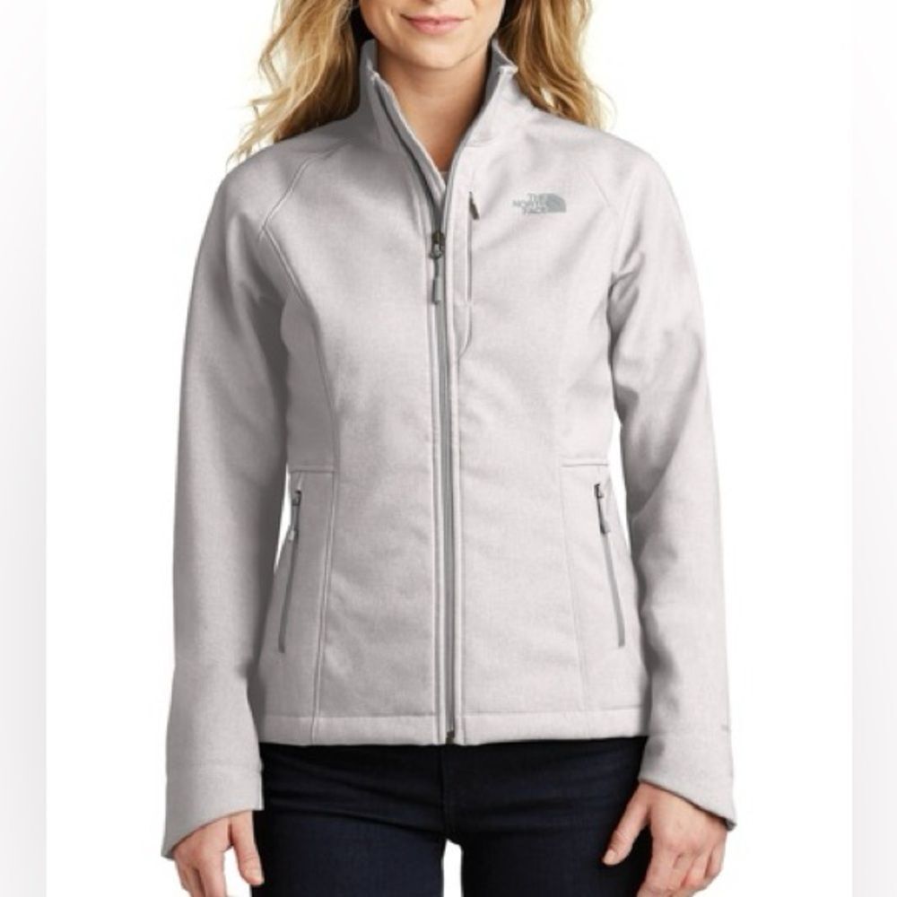 The North Face Apex Bionic Gray Full Zip Jacket With Pockets Women’s Size XL